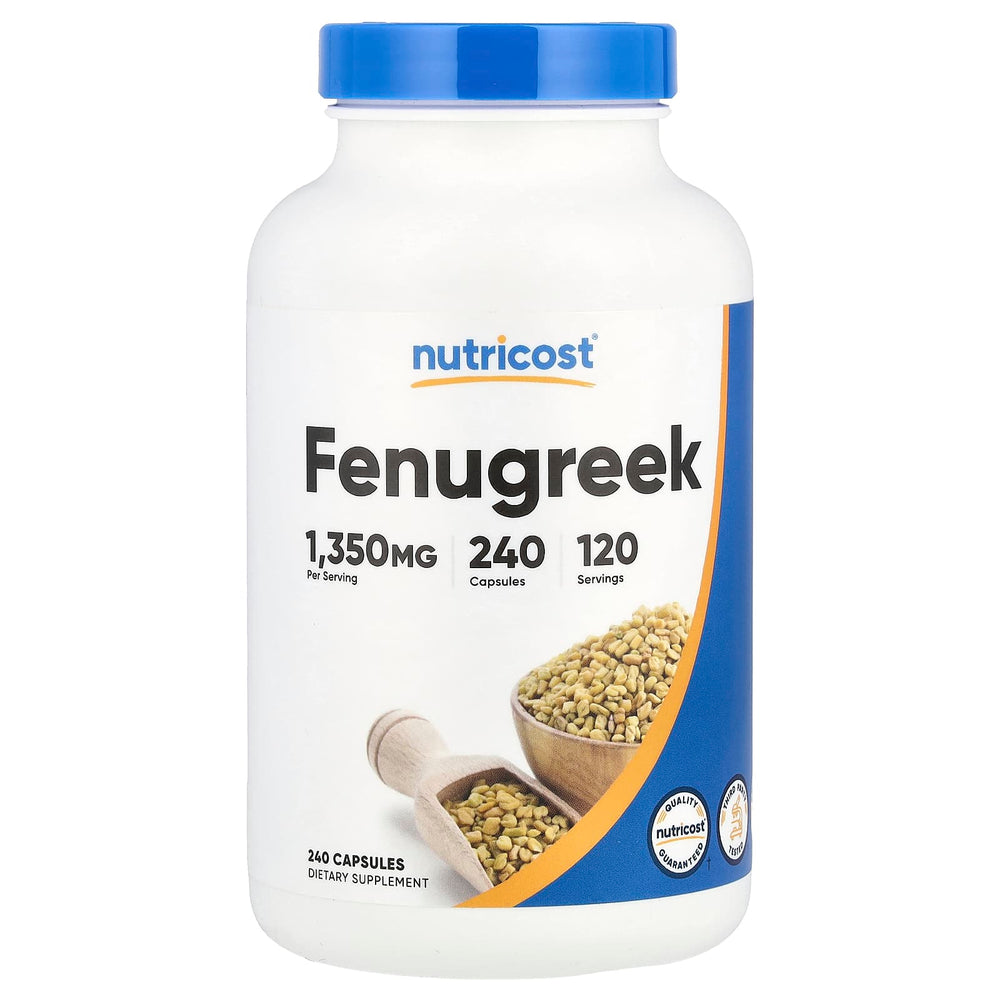 Nutricost Fenugreek 240 kapslar framsida