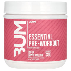 Cbum Essential Pre-Workout baksida näringsfakta