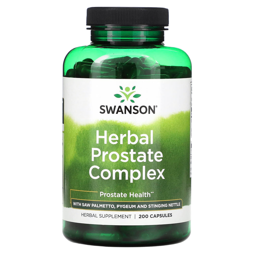 Swanson Herbal Prostate Complex 200 kapslar framsida
