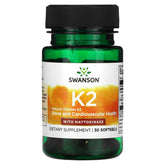 Swanson Vitamin K2 With Nattokinase framsida