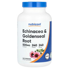 Echinacea & Gullrot baksida med näringsfakta