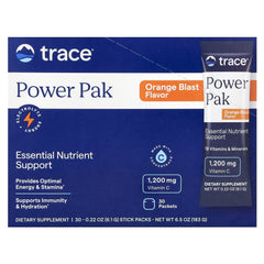 Power Pak ingredienser & etikett detalj