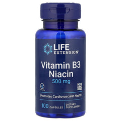 Life Extension Vitamin B3 Niacin baksida