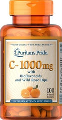 Puritan's Pride - C-vitamiini bioflavonoidien ja villipuolukan kanssa