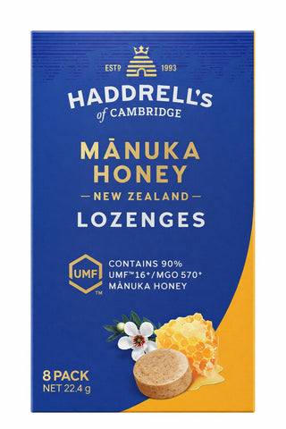 Haddrell's of Cambridge - Manuka Honning Pastiller - 22.4g (8 Pakke)