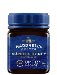 Haddrell's of Cambridge Manuka Honey UMF13+ framsida