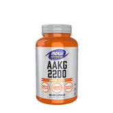 NOW Foods - AAKG 2200 - 180 Vcaps (KORT UDLØB 2026-09-30)