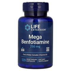 Mega Benfotiamine baksida med näringsfakta