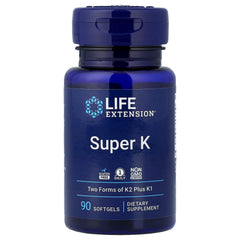 Life Extension Super K baksida näringsfakta