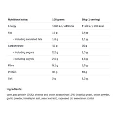 Allnutrition - Delicious Protein Chips, Cheese And Onion - 60g (KORT HOLDBARHED 2026-07-30)