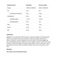 Delicious Wafers Jordnöt näringsfakta och ingredienser