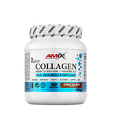 Amix Marine Collagen Drink in chocolate flavor, supports hair, skin, nails, and cartilage, 300g container.