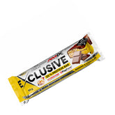 Amix Exclusive Protein Bar with banana and chocolate flavor, high protein snack for muscle support.