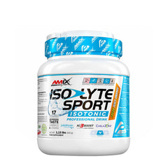 Amix Performance Iso-Lyte ESD sports drink powder container with electrolyte and vitamin blend for hydration.