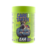 Caretaker II EAA Glow Berry Blast supplement container promoting muscle recovery and essential amino acids.