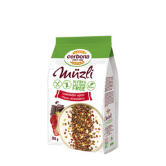 Cerbona - Glutenfri Chokolade Jordbær Müsli - 200 g
