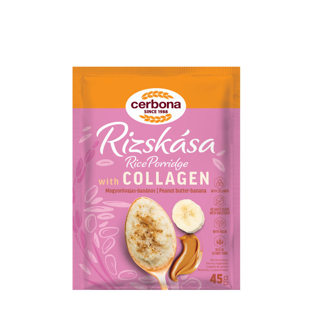 Cerbona - Rice Porridge With Collagen (Peanut Butter - Banana) - 45 g