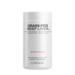 Codeage - Grass Fed Beef Liver - 180 Vcaps - 180 Vegetable Caps