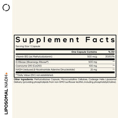 Codeage - Liposomal Nadh+ - 60 Vcaps - 60 Vegetable Caps