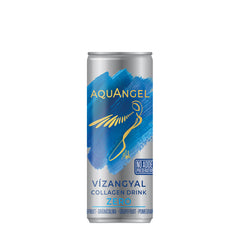 Vízangyal Zero Collagen Drink can, featuring grapefruit and pomegranate flavors, with no added preservatives.