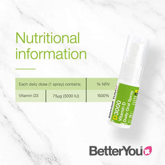 Better You - Dlux3000 Daily Vitamin D Oral Spray - 15ml