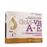 Gold-Vit A + E – 30 kapslar framsida