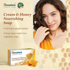 Himalaya - Cream & Honey Nourishing Soap - 75g (LYHYT PARASTA ENNEN -PVM 2026-08-30)