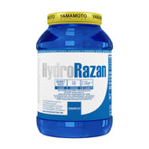 Yamamoto Nutrition Hydro Razan protein powder container, 2kg, showcasing high biological value and rapid absorption benefits.