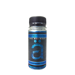 Nanosupps Hype Beast pre-workout shot in blue raspberry flavor for energy and performance.
