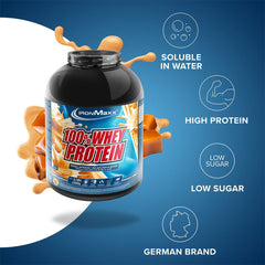 IronMaxx 100% Whey Protein baksida näringsfakta