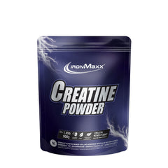 IronMaxx Creatine Powder packaging featuring high-quality creatine monohydrate for athletic performance.
