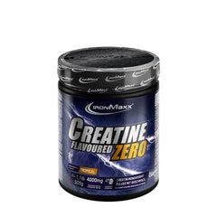 Ironmaxx Creatine Powder Zero in Tropical flavor, provides enhanced physical performance, 500g container.