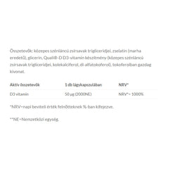 Jutavit - D3-Vitamin 2000 Ne - 40 Db (40 Sgels/Lágykapsúla)
