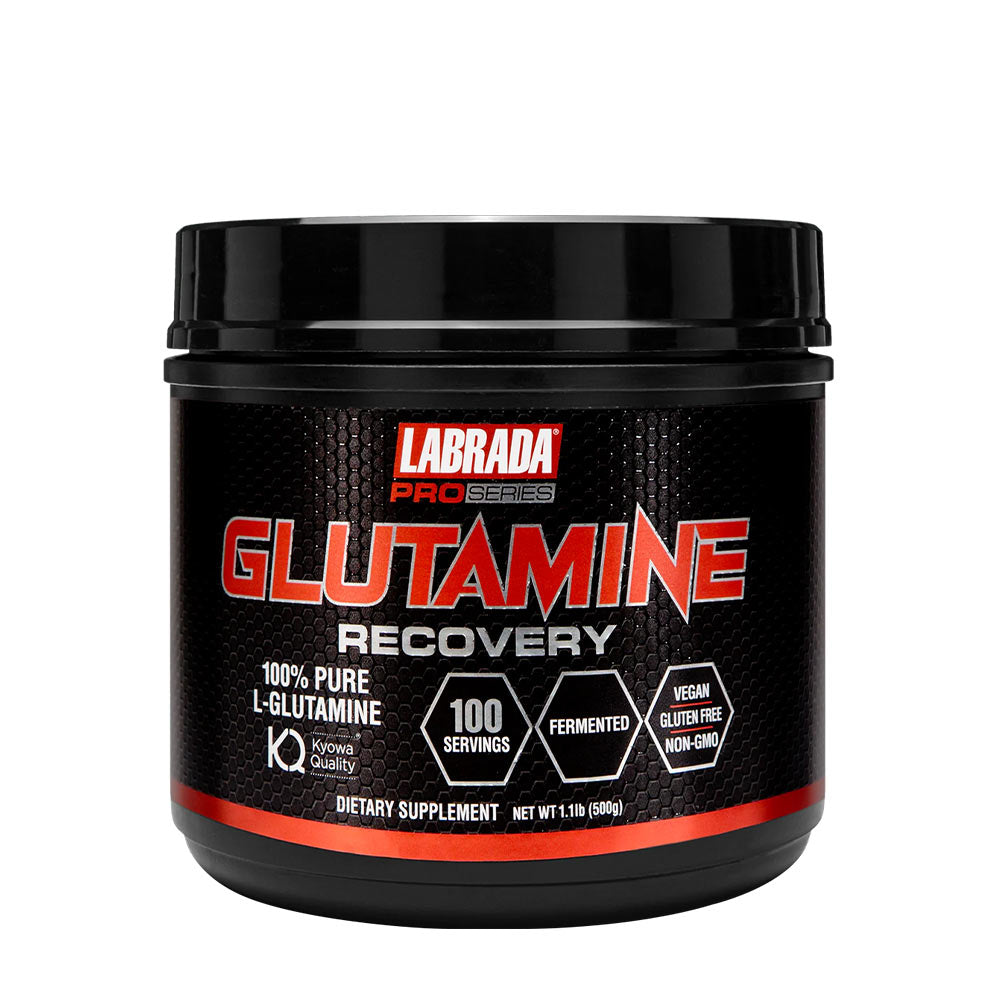 Labrada Glutamine recovery supplement for muscle recovery, 100% pure L-Glutamine, 100 servings.
