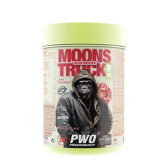 Zoomad Labs Moonstruck II Glow pre-workout supplement in a green container with a gorilla image.