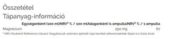 Magnesium Liquid baksida näringsfakta