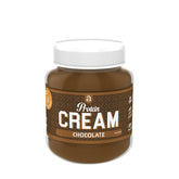 Nanosupps Protein Cream in chocolate flavor, featuring low sugar and 18% protein from hazelnuts.