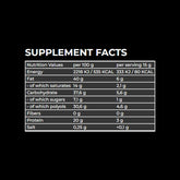 Nanosupps Protein Cream baksida näringsfakta