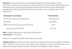 Natur Tanya Calcium Bisglycinate baksida näringsfakta