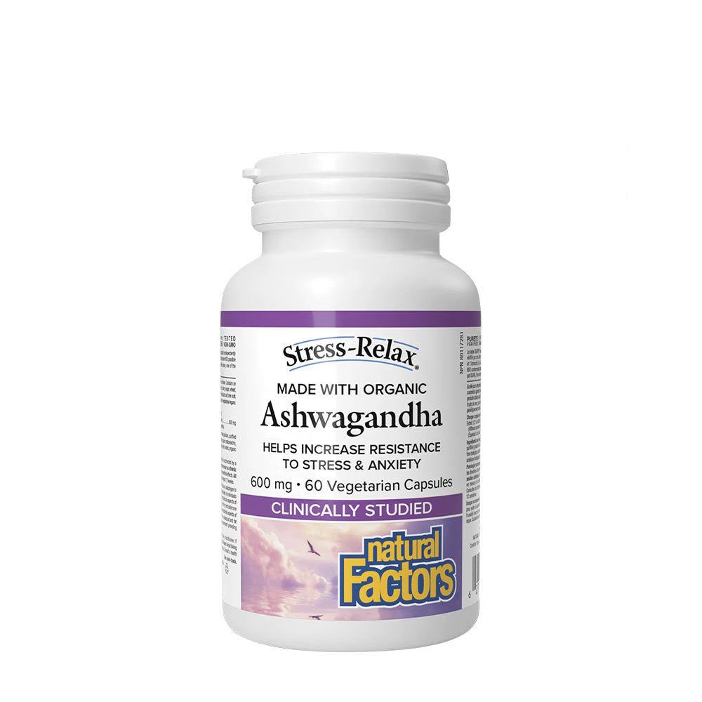 Natural Factors Stress-Relax Ashwagandha framsida