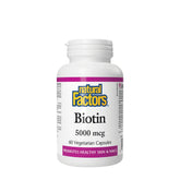 Biotin 5000 mcg – 60 kapslar framsida