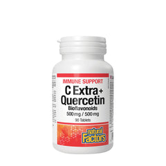 Natural Factors C Extra+ Quercetin baksida näringsfakta