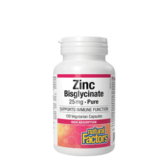 Zinc Bisglycinate 25 mg näringsfakta och ingredienser