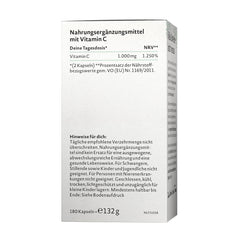 Buffered Vitamin C – 180 kapslar baksida