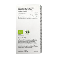Nature Love Natural Vitamin C baksida