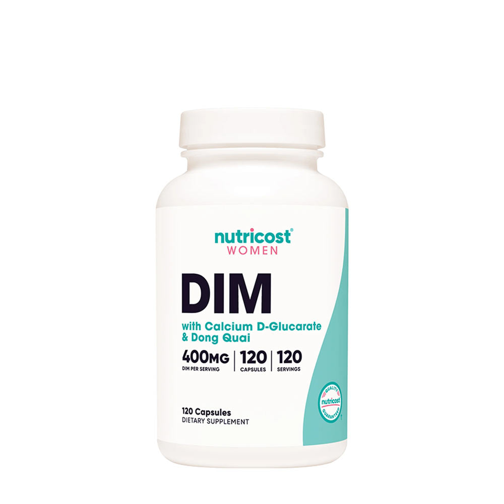 Nutricost DIM for Women with Calcium D-Glucarate, 400 mg, 120 vegan capsules, dietary supplement.
