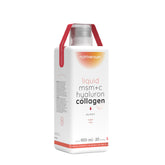 Nutriversum Liquid MSM+C Hyaluron Collagen for women in mango flavor, sugar-free, 500ml bottle.