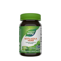 Nature's Way Gotu Kola Herb supplement bottle promoting mental clarity and overall well-being.