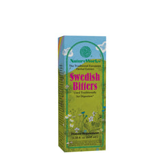Nature's Way NatureWorks Swedish Bitters herbal extract for digestion in a 100ml packaging.