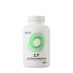OstroVit 17 Antioxidants supplement bottle with 60 capsules, featuring natural antioxidants for immune support.